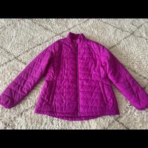 Magenta Quilted Lightweight Jacket - Size L